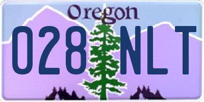 OR license plate 028NLT