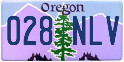 OR license plate 028NLV