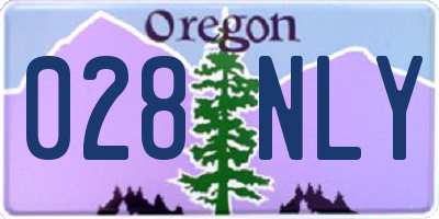 OR license plate 028NLY