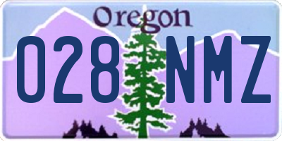 OR license plate 028NMZ