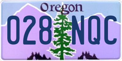 OR license plate 028NQC