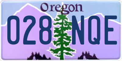 OR license plate 028NQE