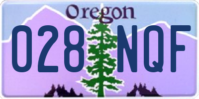 OR license plate 028NQF