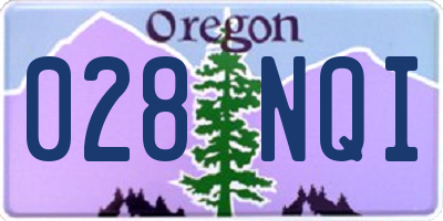 OR license plate 028NQI