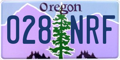 OR license plate 028NRF