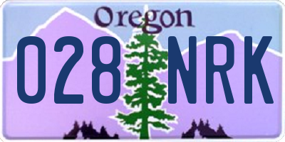 OR license plate 028NRK