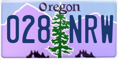 OR license plate 028NRW