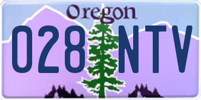 OR license plate 028NTV