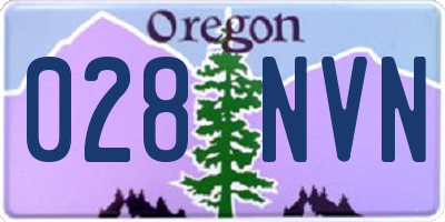 OR license plate 028NVN