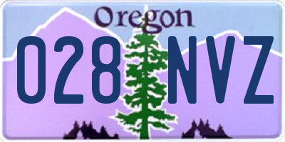 OR license plate 028NVZ