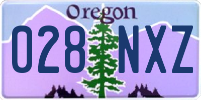 OR license plate 028NXZ