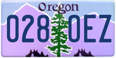 OR license plate 028OEZ