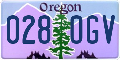OR license plate 028OGV