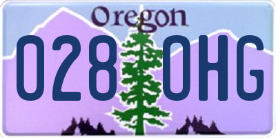 OR license plate 028OHG