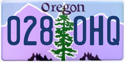 OR license plate 028OHQ
