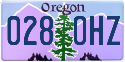 OR license plate 028OHZ