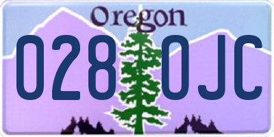 OR license plate 028OJC