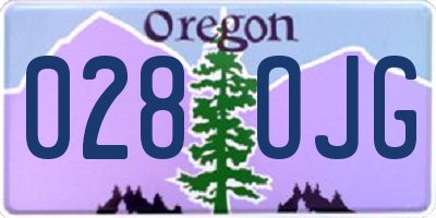 OR license plate 028OJG