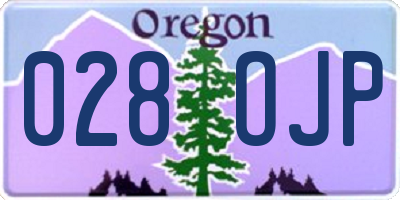 OR license plate 028OJP