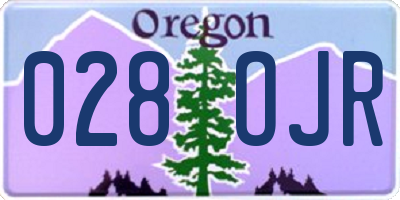 OR license plate 028OJR