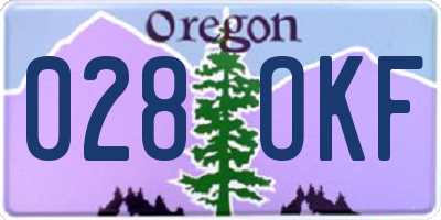 OR license plate 028OKF