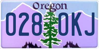 OR license plate 028OKJ