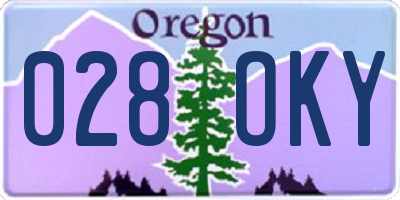 OR license plate 028OKY