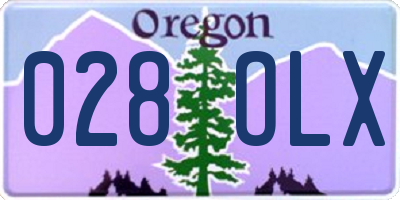 OR license plate 028OLX