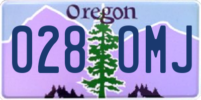 OR license plate 028OMJ