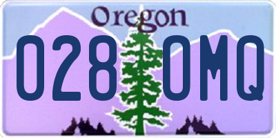 OR license plate 028OMQ