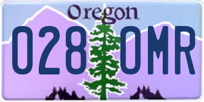 OR license plate 028OMR