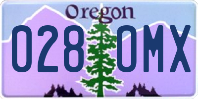 OR license plate 028OMX