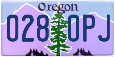 OR license plate 028OPJ