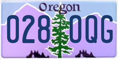 OR license plate 028OQG