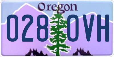 OR license plate 028OVH