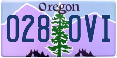 OR license plate 028OVI