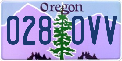 OR license plate 028OVV