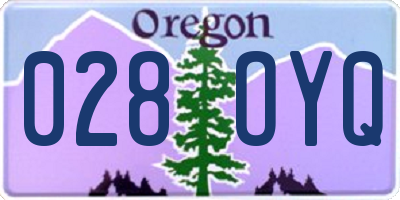 OR license plate 028OYQ