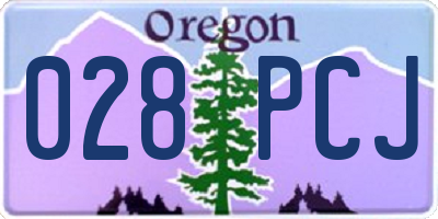 OR license plate 028PCJ