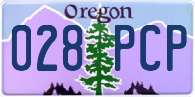 OR license plate 028PCP