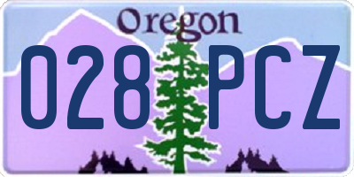 OR license plate 028PCZ