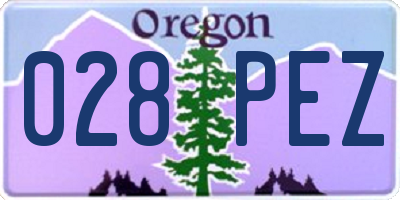 OR license plate 028PEZ