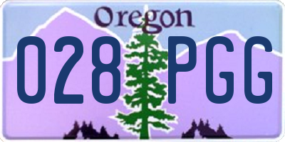 OR license plate 028PGG