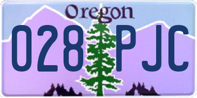 OR license plate 028PJC