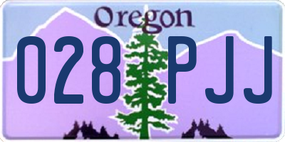 OR license plate 028PJJ