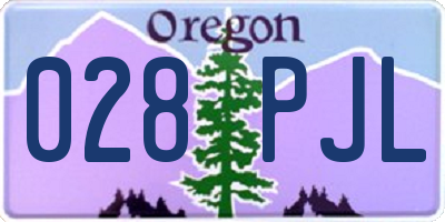 OR license plate 028PJL