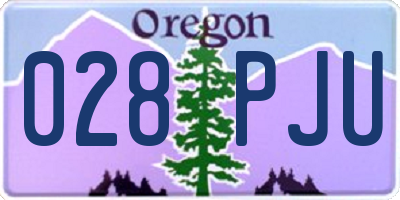 OR license plate 028PJU