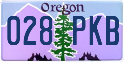 OR license plate 028PKB