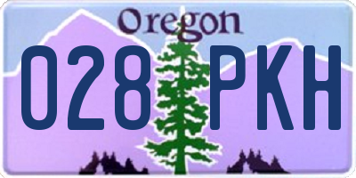 OR license plate 028PKH