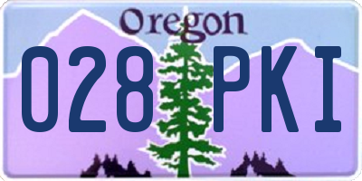 OR license plate 028PKI